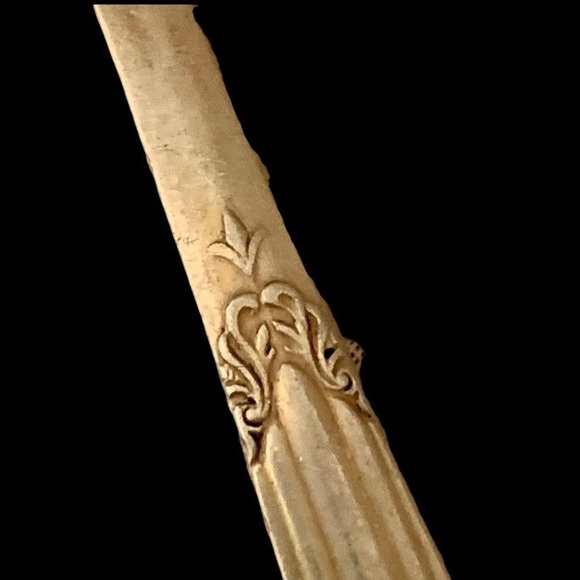 Coffee Am Wine Pm Silver Spoon Marked by Designer Silverware Housewares - Picture 5 of 6